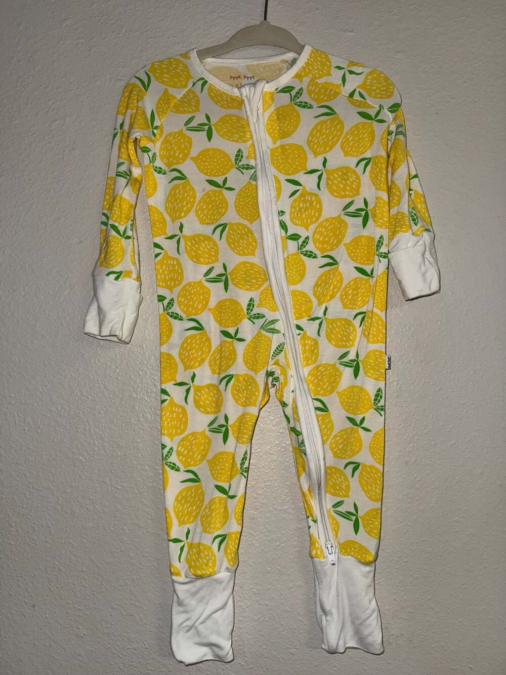 Little Sleepies Lemons Bamboo Viscose Zippy Footie Pajamas